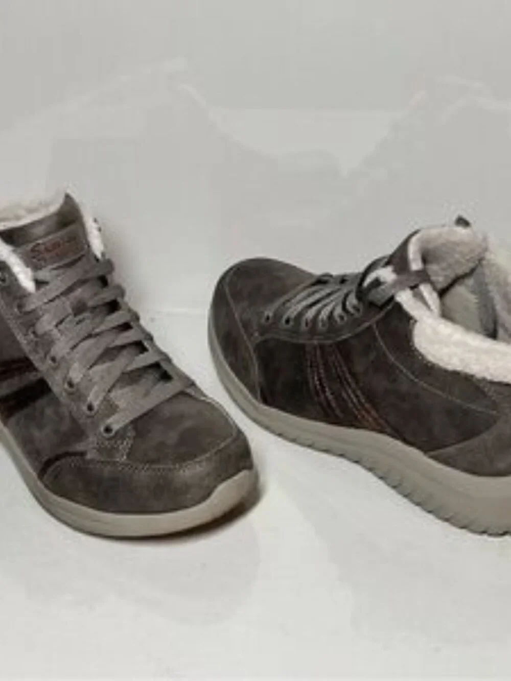 Skechers Ultra Flex Metallic Overlay Sneaker Boots